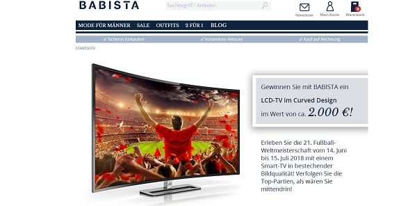 Babista Gewinnspiel Curved LCD-TV
