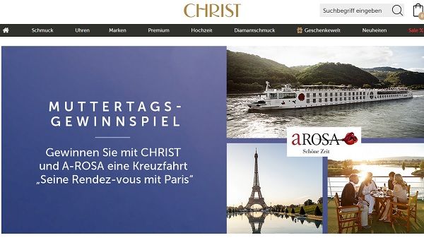 Christ Muttertags-Gewinnspiel A-Rosa Kreuzfahrt Paris