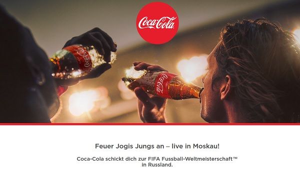 Coca Cola Gewinnspiel Fußball WM Russland Reise 2018