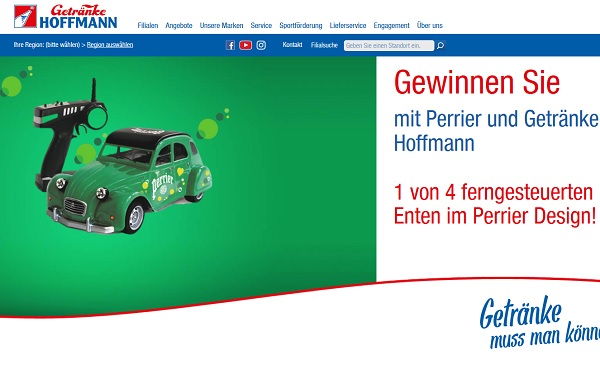Getränke Hoffmann Gewinnspiel Perrier RC Autos