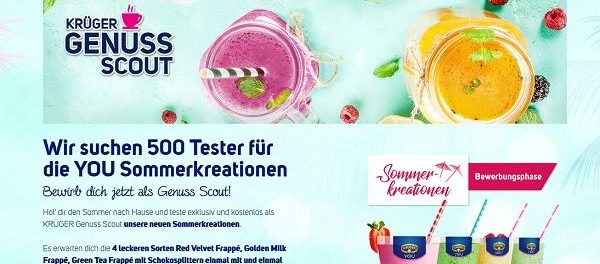 Kr&uuml;ger Sommeraktion Gewinnspiel 500 Produktpakete