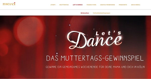 Merci Let´s Dance Muttertags-Gewinnspiel Köln Reise