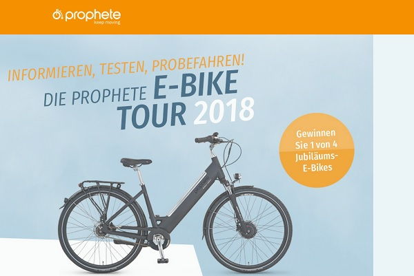 Prophete E-Bike Gewinnspiel 2018