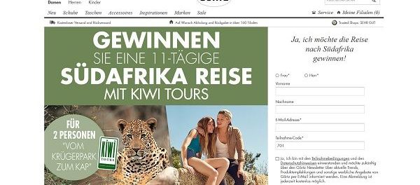 Reise Gewinnspiel G&ouml;rtz S&uuml;dafrika Kr&uuml;ger Nationalpark Urlaub