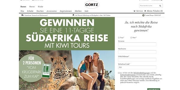 Reise Gewinnspiel Görtz Südafrika Krüger Nationalpark Urlaub