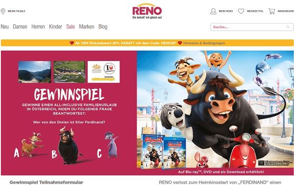 Reno Schuhe Gewinnspiel All-Inclusive Familienurlaub Österreich