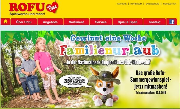 Rofu Gewinnspiel Familienurlaub Hunsrück-Hochwald