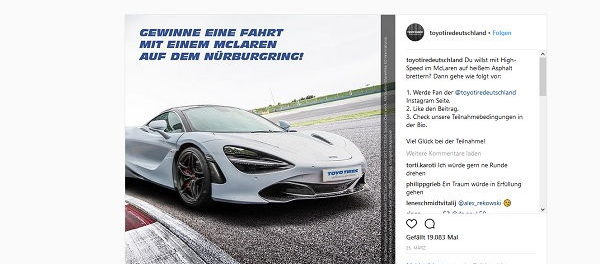 Toyotire Gewinnspiel McLaren Nürburgring Fahrt