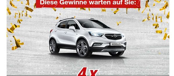 toom Baumarkt Auto-Gewinnspiel 4 Opel Mokka Rubel-Los Aktion 2018