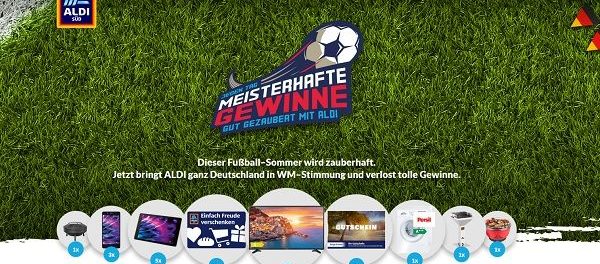 ALDI SÜD Gewinnspiel Fussballzauber täglich Sachpreise