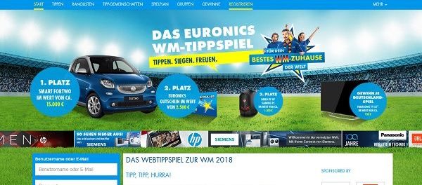 Auto-Gewinnspiel Euronics WM-Tippspiel Smart fortwo