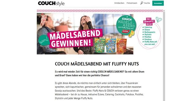 Couchstyle Gewinnspiel Mädelsabend inklusive DJane und Verpflegung
