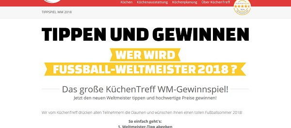 Küchentreff WM Tippspiel 2018