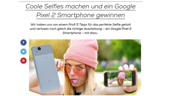Mädchen.de Gewinnspiel Google Pixel 2 Smartphone gewinnen