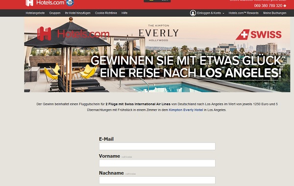 Reise Gewinnspiel Hotels.com Los Angeles Urlaub