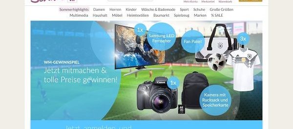 Schwab Versand WM Gewinnspiel Samsung LED Fernseher und Canon Kamera