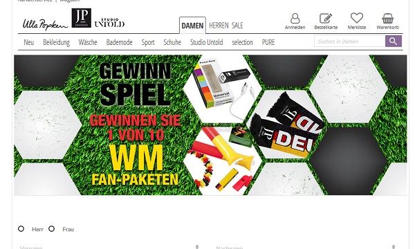 Ulla Popken Gewinnspiel WM Fan-Pakete