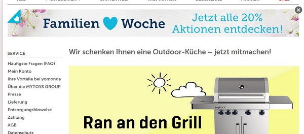 Yomonda Gewinnspiel Outdoor-Küche BergHOFF Gasgrill
