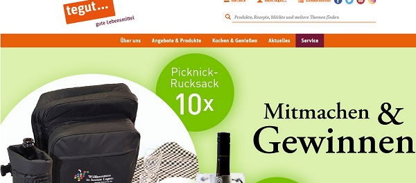 tegut Gewinnspiel Picknick Rucks&auml;cke und Weink&uuml;hler