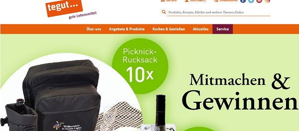 tegut Gewinnspiel Picknick Rucksäcke und Weinkühler