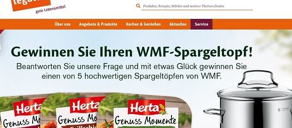 tegut und Herta Gewinnspiel WMF Spargeltöpfe
