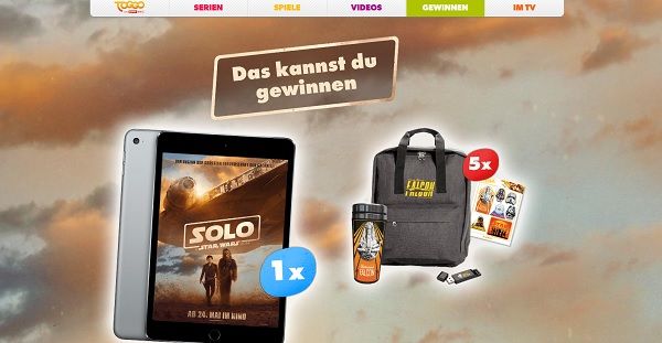 toggo Star Wars Gewinnspiel Appel iPad mini