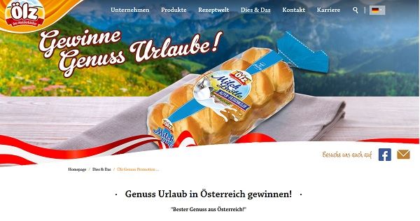 Ölz Reise Gewinnspiel 22 Österreich Urlaube gewinnen