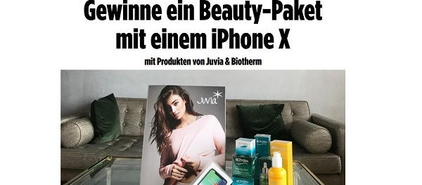Bild.de Gewinnspiel Apple iPhone X und Beauty-Paket
