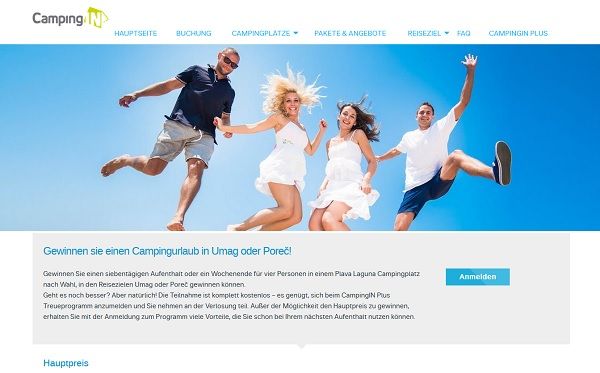 Kroatien Camping Urlaub Gewinnspiel 2018