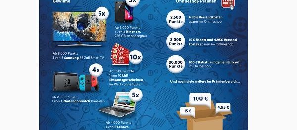 LIDL GOALGETTAR Gewinnspiel Samsung TV, iPhone uvm. gewinnen