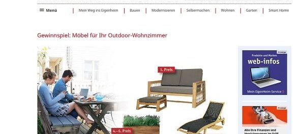 Outdoor Möbel Gewinnspiel Mein Eigenheim Magazin