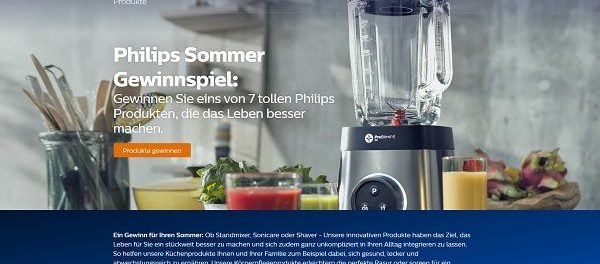Philips Sommer Gewinnspiel 2018 Produkte gewinnen