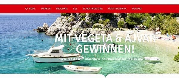 Podravka Gewinnspiel 2.000 Euro Kroatien Reisegutschein
