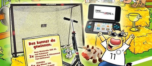 toggo Gewinnspiel Nintendo 2DS XL und Hudora Roller