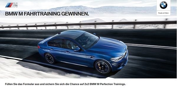 Auto Gewinnspiel BMW M Fahrtraining gewinnen