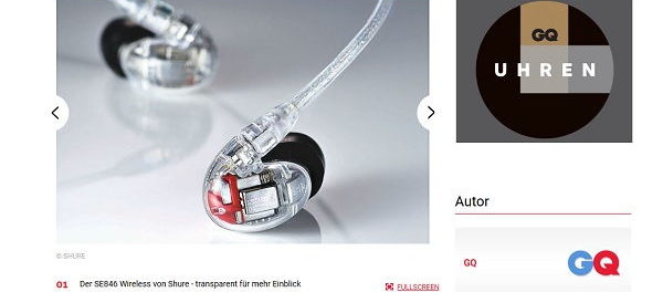 Glamour Gewinnspiel Shure SE846 Wireless Kopfhörer Wert 1.000 Euro
