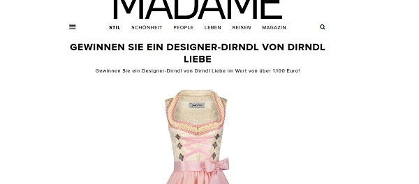 Madame Gewinnspiel Designer Dirndl gewinnen