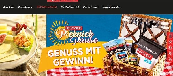 Molkerei Rücker Gewinnspiel 50 Picknickkörbe