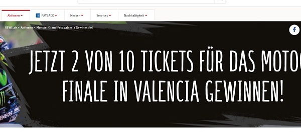 REWE und Monster Energy Gewinnspiel Valencia Reisen