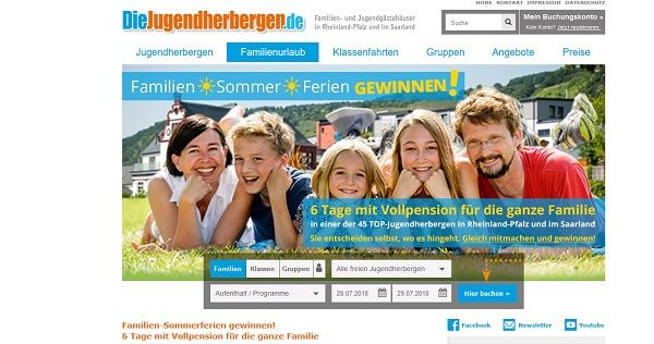 Reise Gewinnspiel Die Jugendherbergen 6 Tage Familienurlaub Vollpension