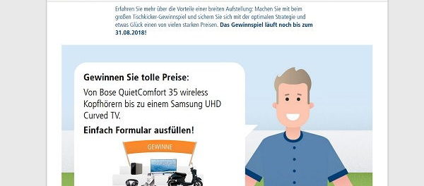 Union Investment Gewinnspiel Bose Wireless Kopfhörer oder Samsung TV