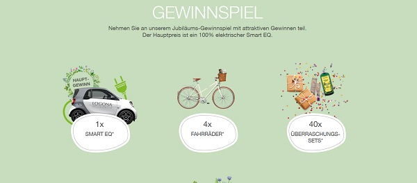 Auto-Gewinnspiel Logona Smart EQ und Fahrräder
