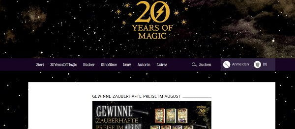 Carlsen Verlag Harry Potter Gewinnspiel alle Bände gewinnen