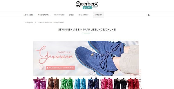Deerberg Gewinnspiel 80 Paar Boots Fabiella