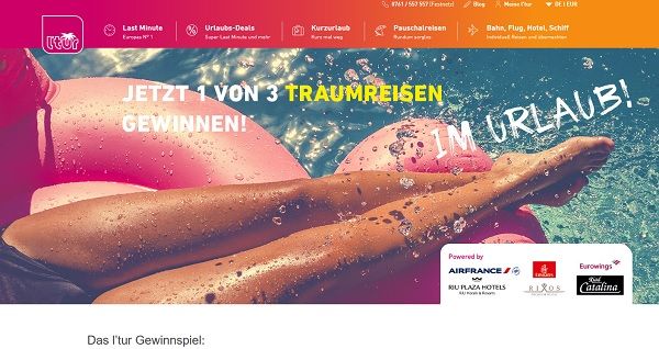 ltur Reisen Gewinnspiel 3 Luxusurlauber 2 Personen gewinnen