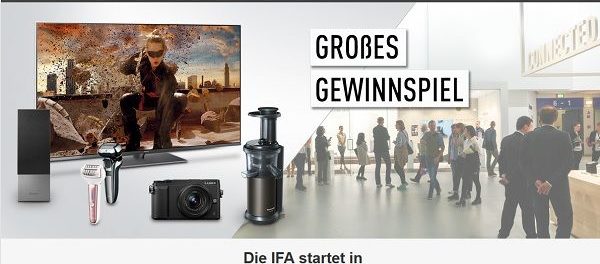 Panasonic IFA 2018 Gewinnspiel zahlreiche E-Geräte