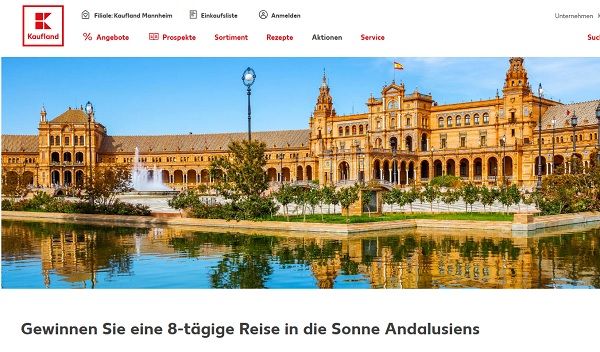 Reise Gewinnspiel Kaufland 8 Tage Andalusien Urlaub