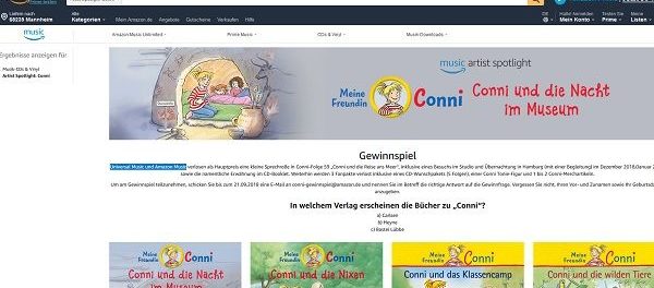 Universal Music und Amazon Music Gewinnspiel Hamburg Reise Hörbuch Sprechrolle