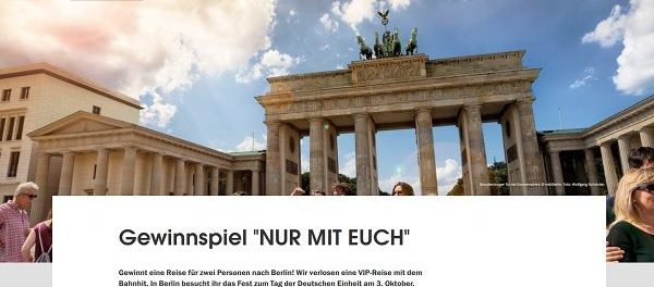 Visit Berlin VIP Reise Gewinnspiel