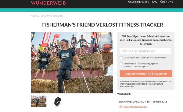 Wunderweib Fishermans Friend Gewinnspiel Fitness-Tracker